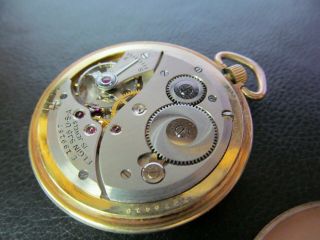 Vintage Elgin 546 Gold Filled Pocket Watch 15 Jewels 10K Gold Filled Open Face 3