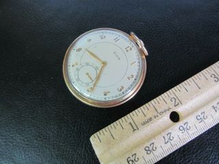 Vintage Elgin 546 Gold Filled Pocket Watch 15 Jewels 10K Gold Filled Open Face 5