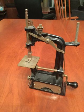 Minature Toy Sewing Machine - Smith And Egge 1901