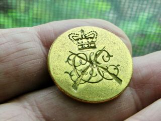 6th Dragoon Guards Carabineers Military Hunt Button 23mm Meyers & Mortimer1830s