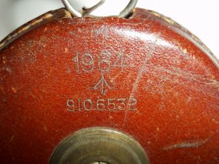 Vintage 1964 Military Issue Rabone Chesterman Tape Measure Leather Cased