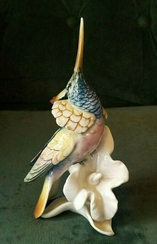 Karl Ins Porcelain Hummingbird Figurine (Germany 1930) 3