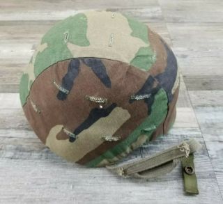 Gentex Corp Size Medium Camo Military Helmet Ground Troops Parachutist