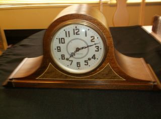 Rare Vintage Seth Thomas 8 Day Plymouth Camelback Mantle Clock W/ 2 Keys Tambour