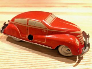 Us Zone Germany Tin Wind Up Toy Car Nbn 4 " 1940 Great Rare