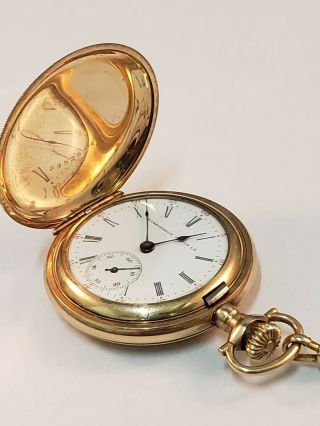 Rare Washington Watch Co Liberty Bell Pocket Watch Made By Illinois - Runs