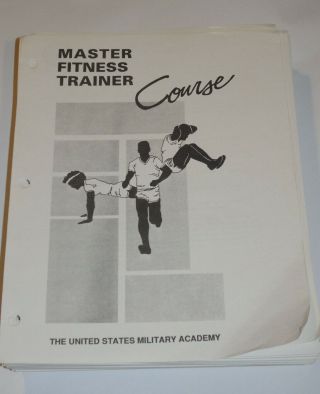 Usma Us Army Master Fitness Trainer Course 1990 700,  Pages Physical Training