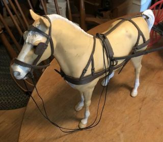 Vintage Marx Johnny West Horse And Covered Wagon Toy Carriage 2