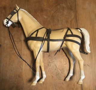 Vintage Marx Johnny West Horse And Covered Wagon Toy Carriage 8