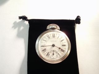 Vintage 16S Pocket Watch Chevrolet Auto Theme Case & Fancy Dial Runs Well. 4