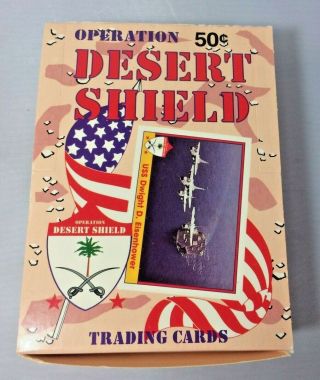 Operation Desert Shield 1991 Pacific Trading Card Box Of 36 Wax Packs