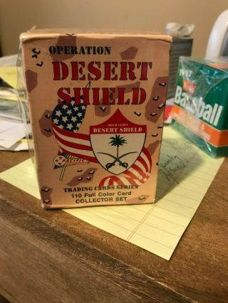 1991 Operation Desert Shield Pacific Trading Cards Complete Set Sill