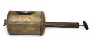Antique Vintage Brown Bug Sprayer Old Fashioned Pump Duster Brass USA 3