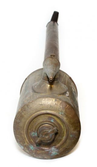 Antique Vintage Brown Bug Sprayer Old Fashioned Pump Duster Brass USA 5