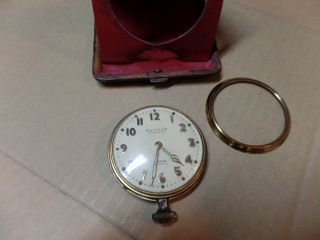 Antique Waltham Premier 8 Days 15 Jewels Travel Car Clock Circa 1929
