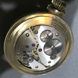 Girard Perregaux 995 - 100 Pocket Watch Swiss 17 Jewels 10k Gold Filled White face 3