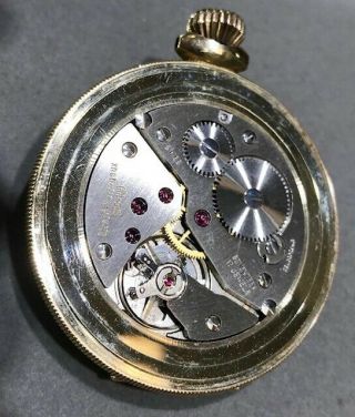 Girard Perregaux 995 - 100 Pocket Watch Swiss 17 Jewels 10k Gold Filled White face 4