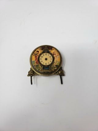 Antique Swiss Didisheim Goldschmidt Fils & Co Automation Desk Clock Parts Repair