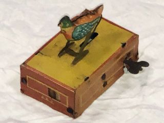 Early Vintage 1920’s/30’s Tin Litho Wind Up Bird—JAJ—Made In Germany 4