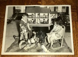 Rare 1935 Press Photo Vintage Pull Toys 1931 Dr Doodle Fisher Price 8x10