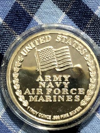 Operation Desert Storm 1991 Silver Coin 1.  5 inches 2