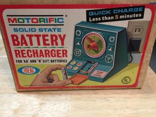 Vintage 1969 Ideal Toy Corp.  Motorific Car Electric Battery Recharger