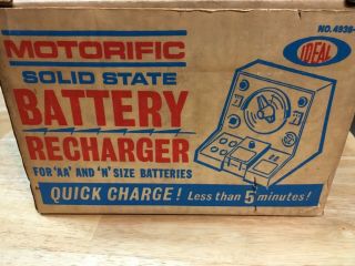 Vintage 1969 Ideal Toy Corp.  MOTORIFIC CAR ELECTRIC BATTERY RECHARGER 5