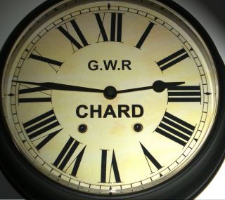 Great Western Railway,  Gwr Victorian Style Waiting Room Clock,  Chard Station.