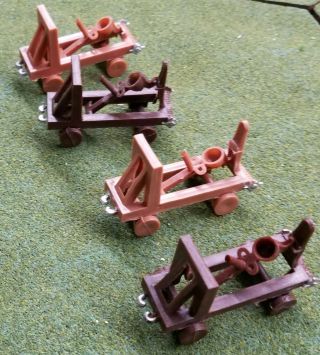 Marx Miniature Playset Knights And Vikings Or Knights & Castle 4 Catapults