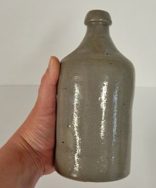 Eaton & Stout Attributed Jersey NJ Stoneware Tooled & Salt Glazed Bottle 5