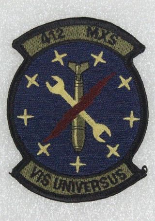 Usaf Air Force Patch: 412th Maintenance Squadron - Subdued