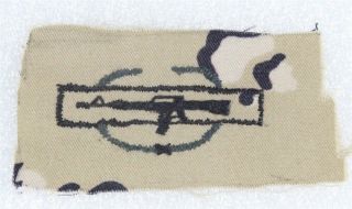 Cloth Army Badge: Cib (combat Infantryman Badge) - Theater Made,  W/auto Rifle