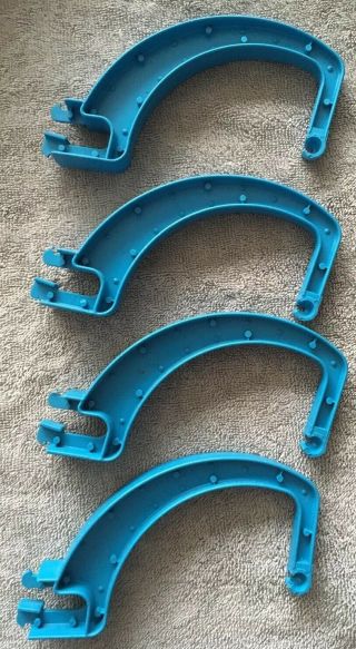 He - Man Masters Of The Universe Motu Eternia Playset Blue Monorail Supports (x4)