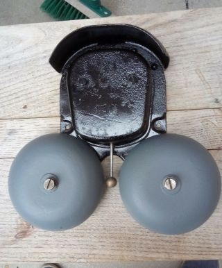 Vintage Industrial Wall - Mounted Fire Alarm / Phone Bell / Panic Bell