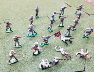 Marx Miniature Playset Civil War Confederates