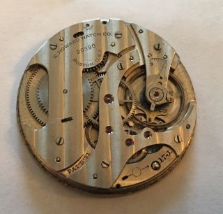 Antique Howard 10s 17j Pw Ps Pocket Watch Movement & Dial