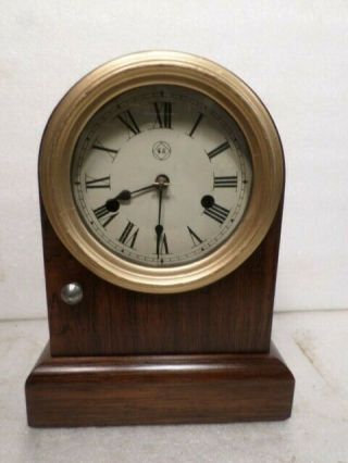 Early Seth Thomas 7 Inch Round Top Shelf Clock - - Plymouth,  Conn,  Pre 1867