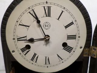 Early Seth Thomas 7 Inch Round Top Shelf Clock - - Plymouth,  Conn,  Pre 1867 2