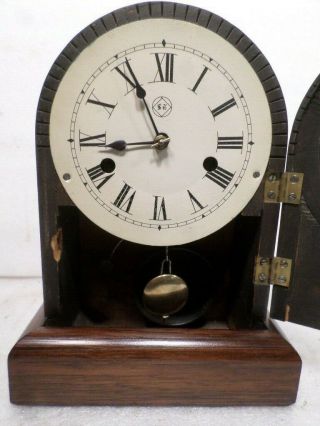 Early Seth Thomas 7 Inch Round Top Shelf Clock - - Plymouth,  Conn,  Pre 1867 3