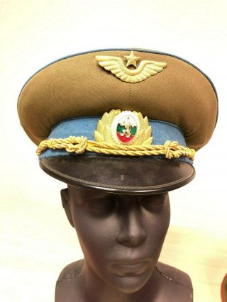 Bulgaria Military Or Police Hat Cap Old Cocarde Old Vintage And Rare