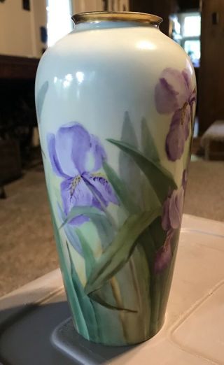 Antique Hand Painted Porcelain Vase,  circa 1900 4