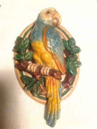 Antique Hubley Cast Iron Parrot Doorknocker Door Knocker