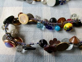 6 Foot Long,  Over 240 Antique and Vintage Charmstring Buttons 4