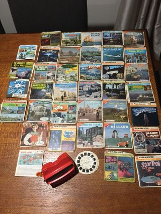 Vintage Viewmaster Viewer And 30 Odd Viewmaster Reels