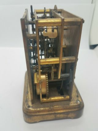 Waterbury & Co.  Brass Carriage Clock - Shelf - Desk - Vintage - Parts/Repair 4