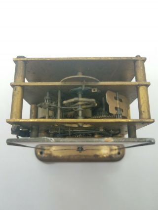 Waterbury & Co.  Brass Carriage Clock - Shelf - Desk - Vintage - Parts/Repair 5