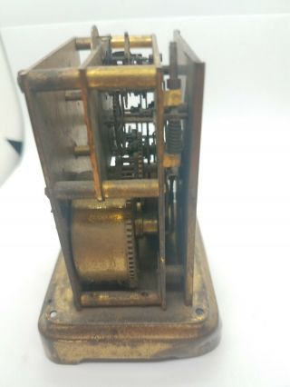 Waterbury & Co.  Brass Carriage Clock - Shelf - Desk - Vintage - Parts/Repair 6