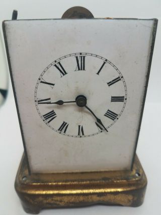 Waterbury & Co.  Brass Carriage Clock - Shelf - Desk - Vintage - Parts/Repair 7