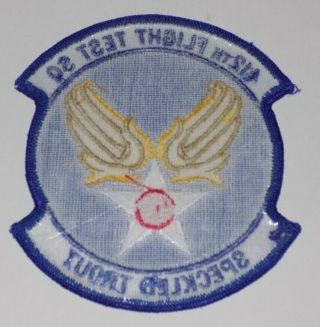 VINTAGE AIR FORCE PATCH - 412th Flight Test Squadron Speckled Trout 2