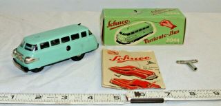 Schuco Of Germany Varianto Bus 3044 Tin Wind Up Toy Boxed With Key Sharp